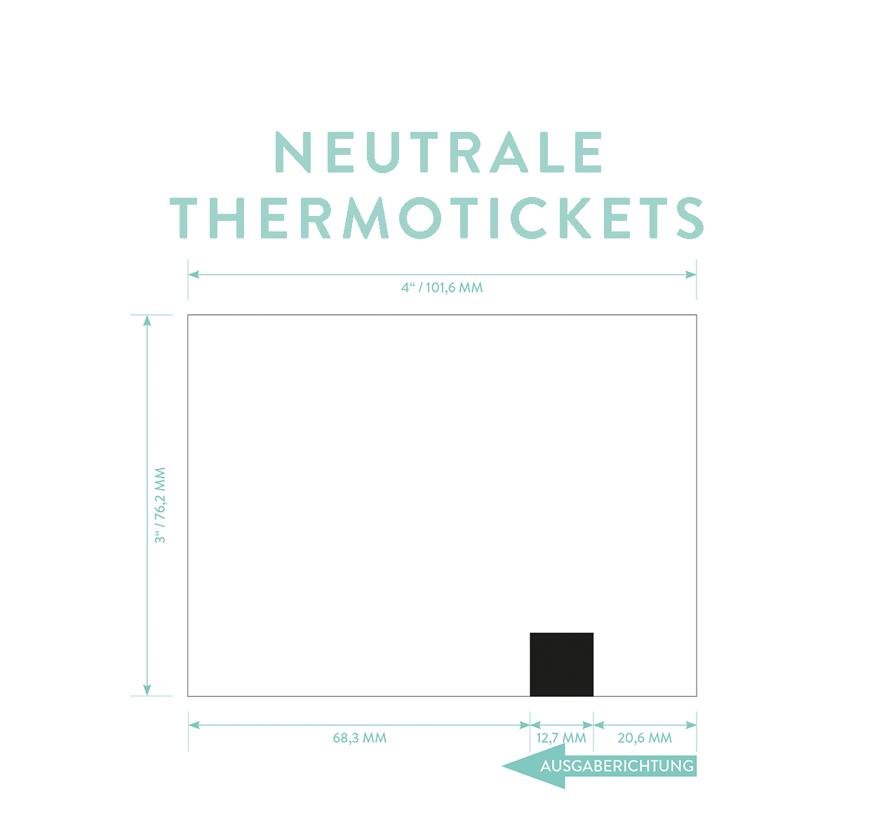 Kategorie neutrale Thermotickets